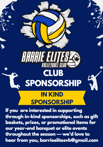 in kind sponsorship club